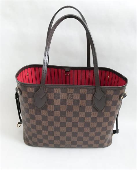 buy new louis vuitton damier ebene canvas neverfull pm|louis vuitton damier ebene clutch.